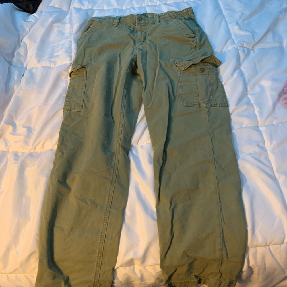 Green cargo pants